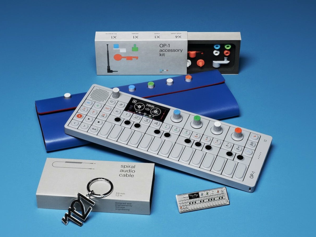 teenage engineering OP-1 all-in-one portable synthesizer includes a sampler and controller