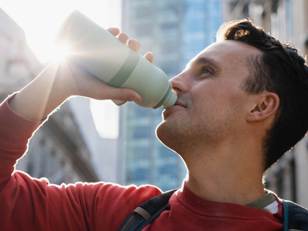 Breakbottle water bottle opens with a twist so it's easy to clean and