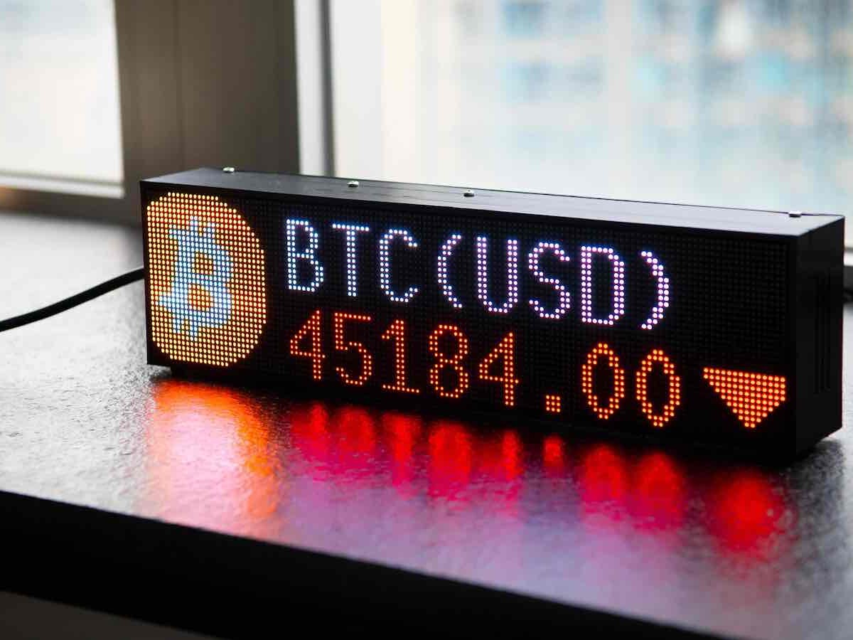 Stock Ticker Crypto Ticker Display - Real-Time Bitcoin/Stock Prices,  Weather (64x32 Pixel Screen) Humidity And Temperature Monitor