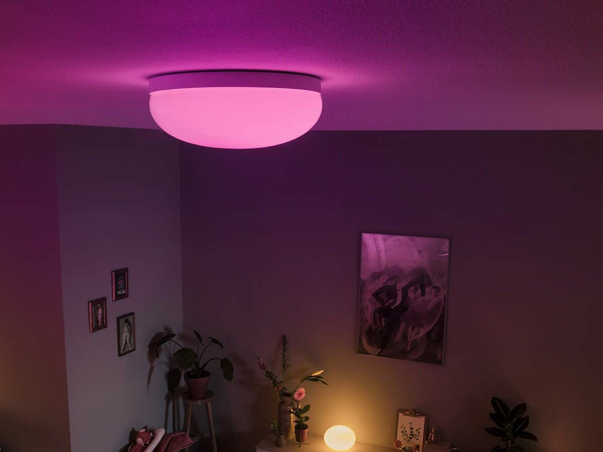 Philips Hue Flourish ceiling light allows you to set warm-to-cool