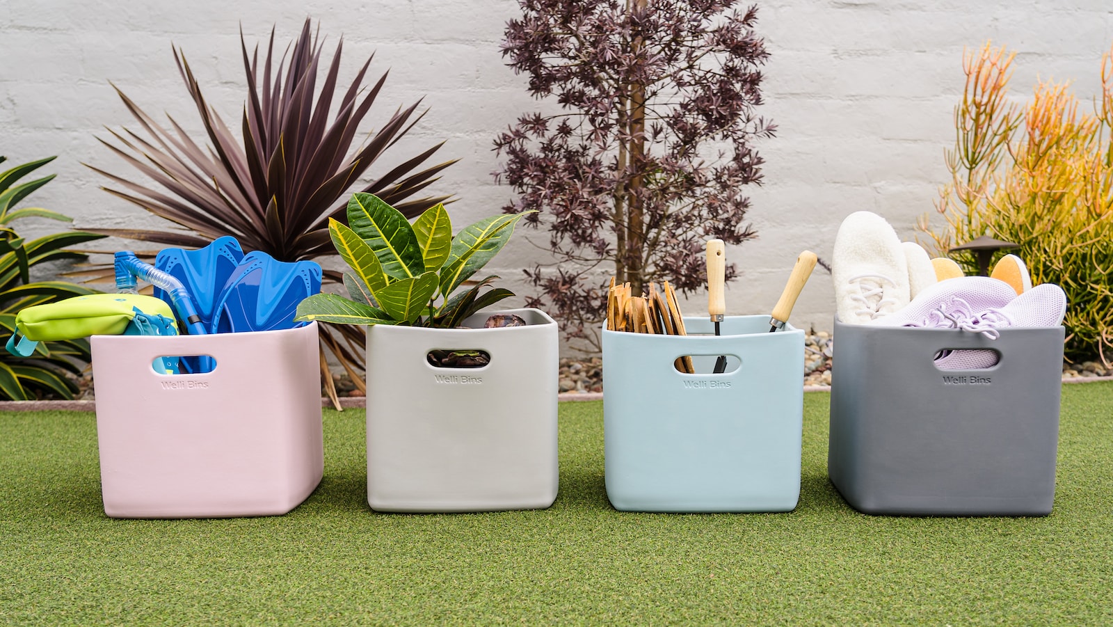 Welli Bins washable storage bins are made of plantbased, eco friendly