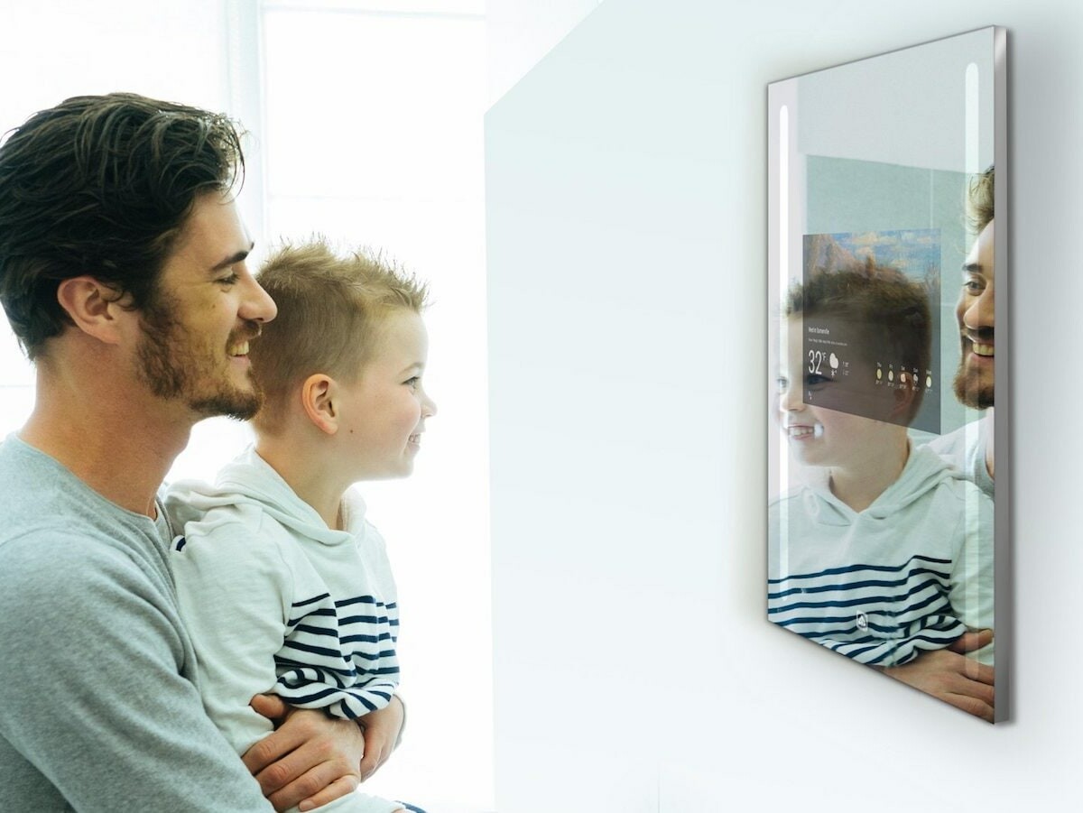 Capstone Smart Mirror lets you check the time, download videos, play