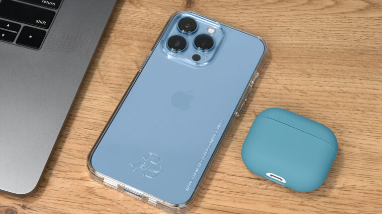 Nimble Disc Case eco-friendly iPhone 13 case is made from 100% recycled compact discs