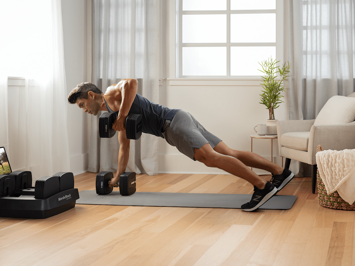 NordicTrack iSelect Adjustable Dumbbells adjust from 550 lbs and work