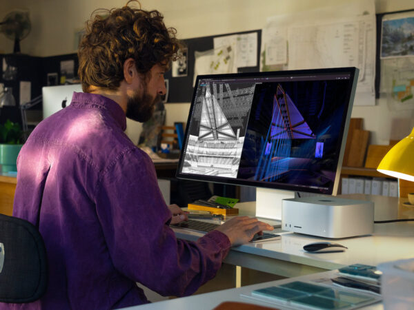 Apple Mac Studio with M1 Ultra and M1 Max desktop computer renders 3D environments & more