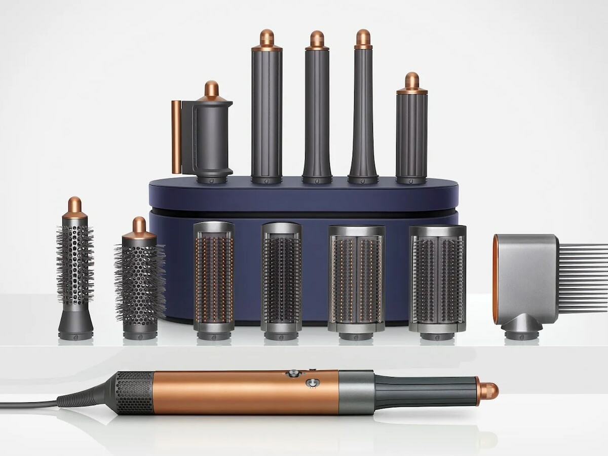 Dyson NextGeneration Airwrap has barrels to curl along with brushes to