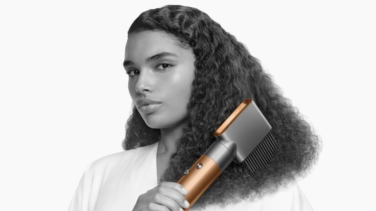 Dyson Next-Generation Airwrap has barrels to curl along with brushes to smooth & volumize
