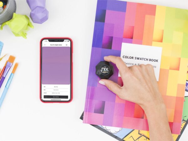 Nix Mini 2 color sensor matches and identifies over 250,000 colors with a simple scan