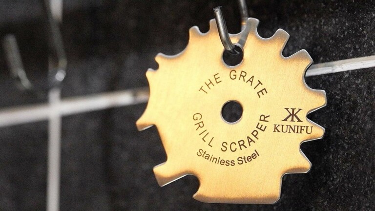 KUNIFU The Grate BBQ grill scraper has a versatile, universal, and bristle-free design