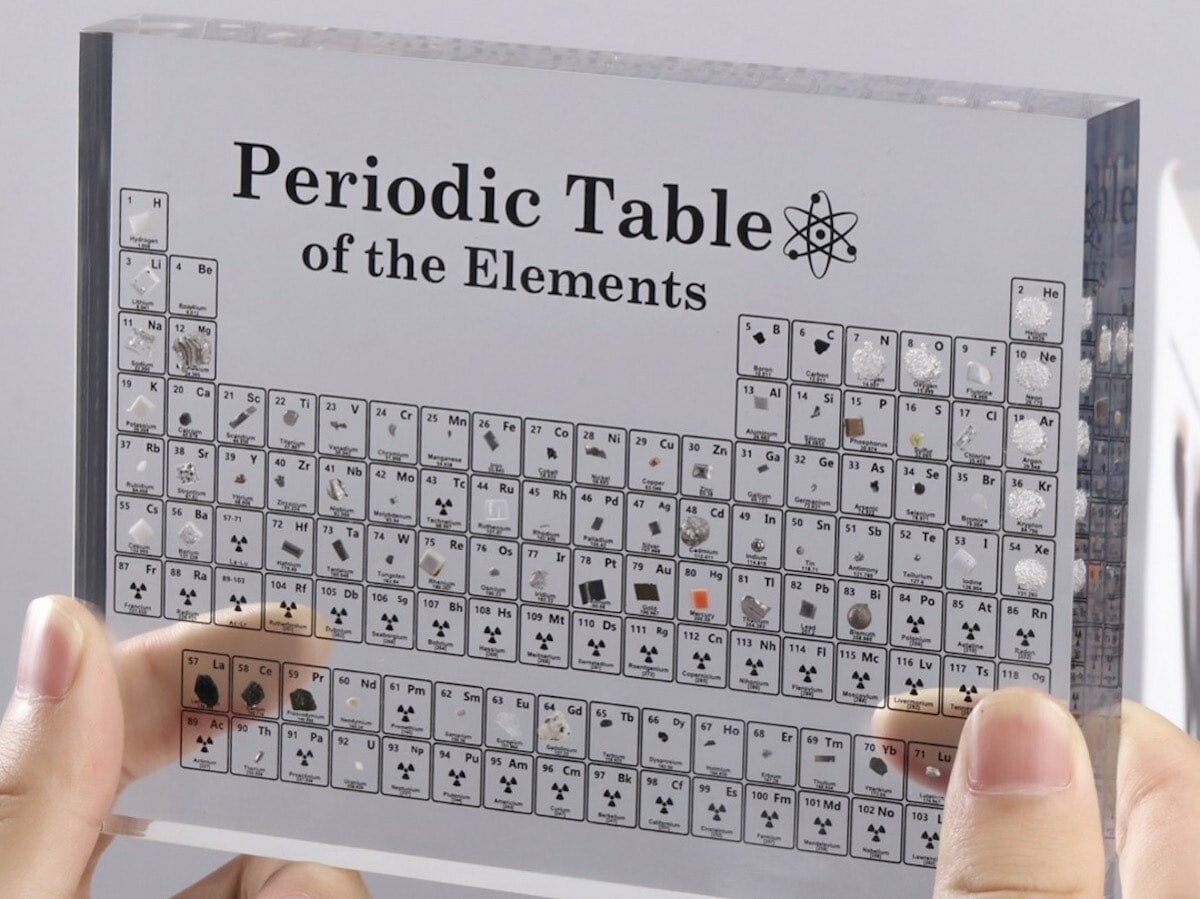 Homgad Atomica™ Collector's Edition Real-Element Periodic Table is a ...