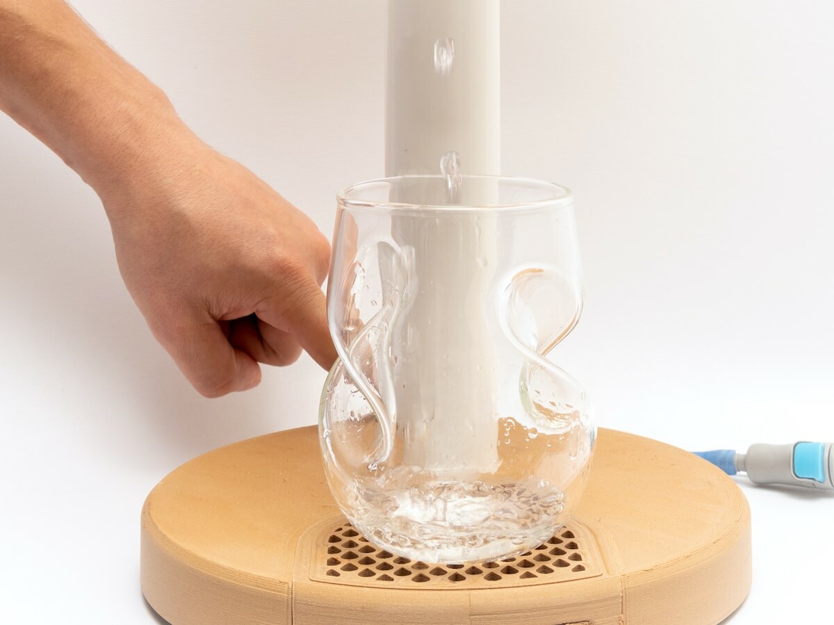 HydraLamp waterdispensing lamp gives you a modern solution to bedside
