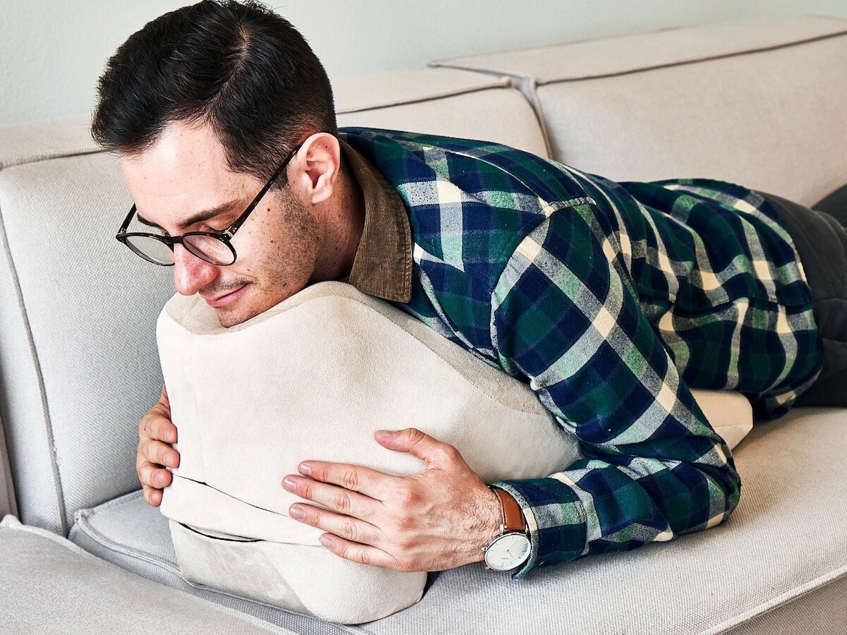 Prone Cushion ergonomic cushion is designed from the ground up for when you’re lying down