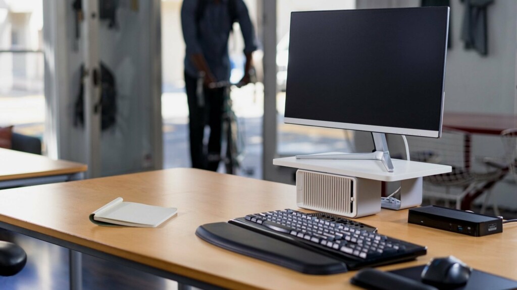 Kensington Coolview Wellness Monitor Stand with Desk Fan