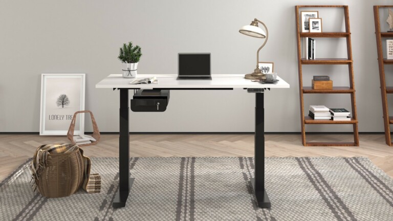 FlexiSpot E7 Pro Plus Standing Desk is stable with thick legs, a carbon steel base & more