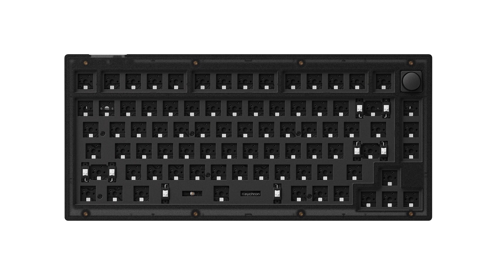 Keychron V1 QMK custom mechanical keyboard has a compact 75