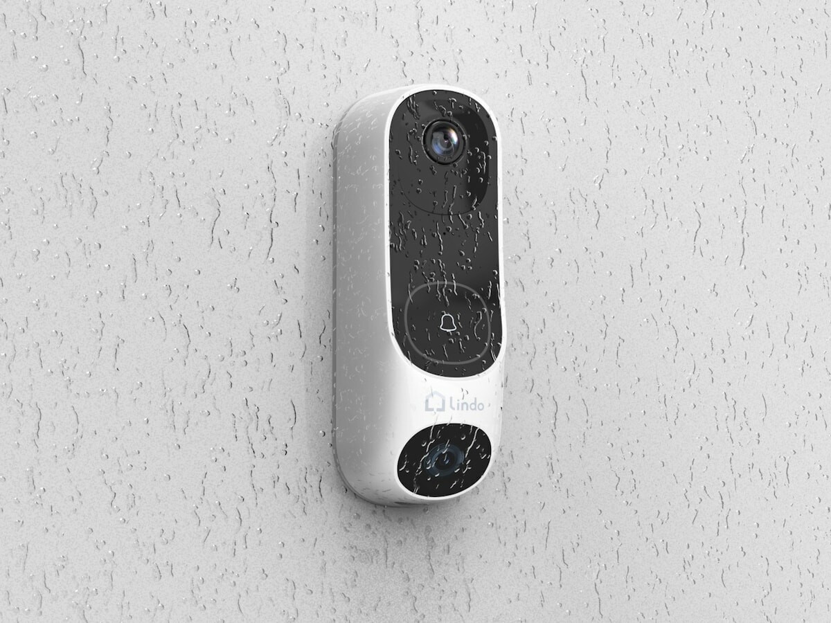 Lindo Dual-Camera Video Doorbell removes blind spots in human and package detection