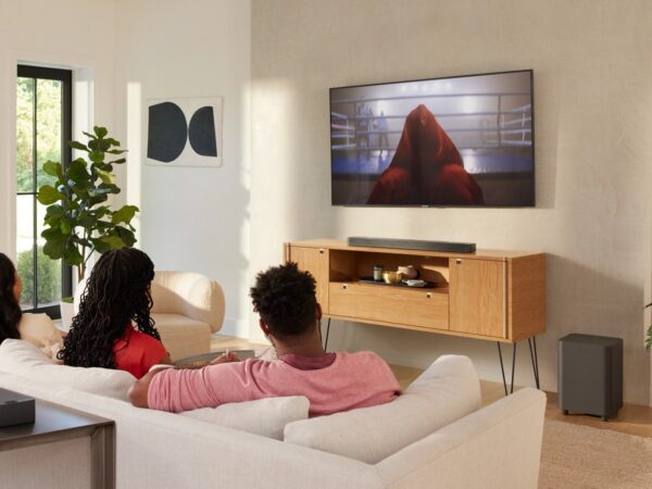 JBL Bar 1000 Dolby Atmos soundbar creates a cinematic thrill with 4 upfiring drivers