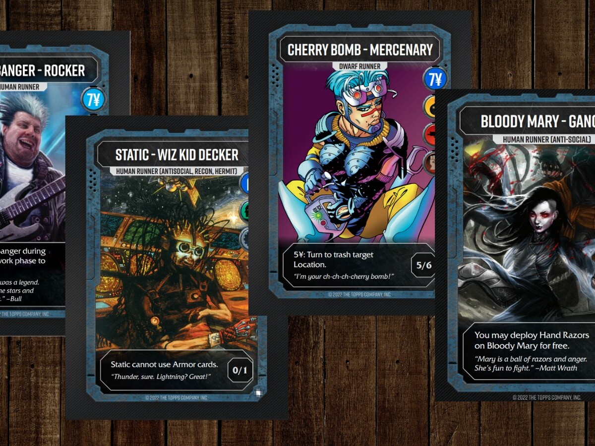 Shadowrun: Edge Zone sixth-world upgradable card game is set in 2080 & has 300+ cards