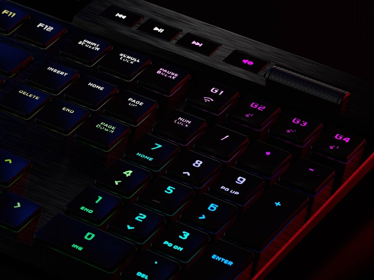 Corsair K100 AIR ultrathin gaming keyboard has a lowprofile design