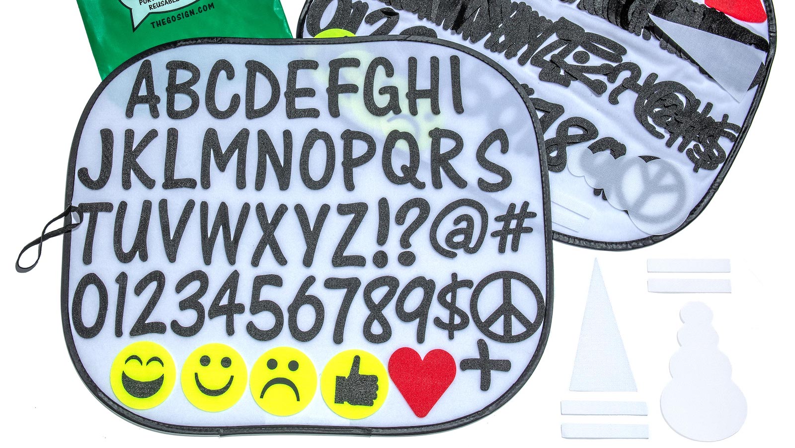 Go!Sign reusable sign kit is also interchangeable, portable ...