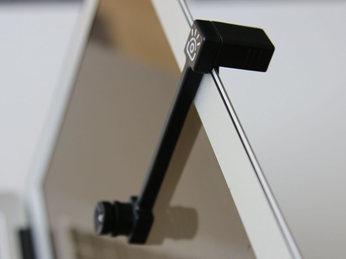 iContact webcam eye contact accessory mounts simply and provides better communication » Gadget Flow