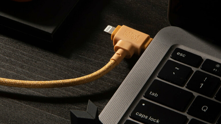 Native Union Belt Cable Duo dual connector Type-C cable has a 2-in-1 sustainable design