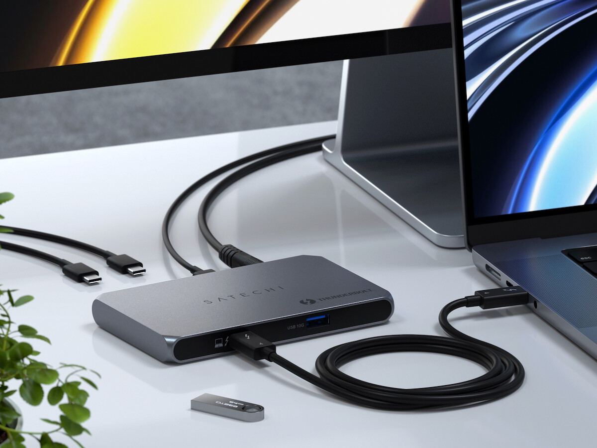 Satechi Thunderbolt 4 Slim Hub provides 40 Gbps bandwidth for