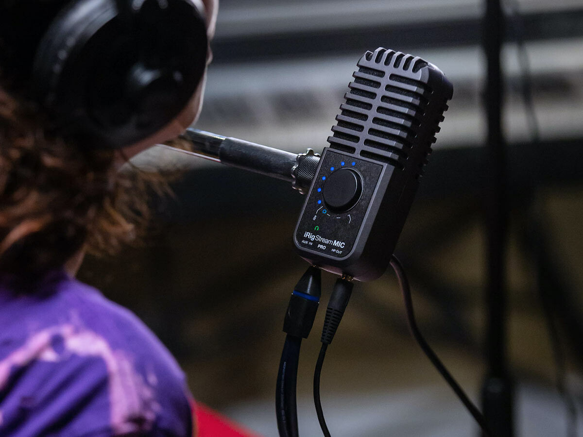 iRig Stream Mic Pro multipattern microphone is also a stereo & 4