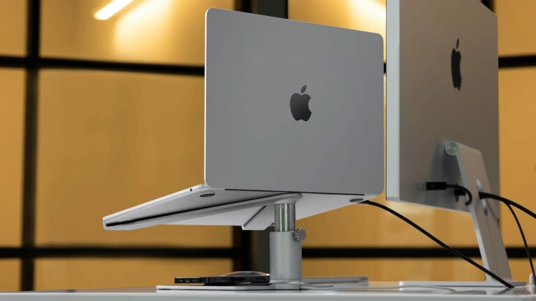Twelve South HiRise Pro for MacBook is a height-adjustable, MagSafe-compatible stand