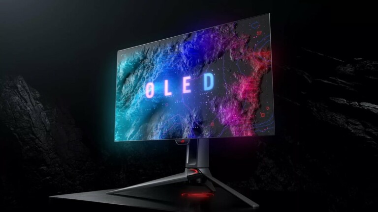 ASUS ROG Swift OLED PG27AQDM competitive gaming monitor features a 27-inch OLED panel
