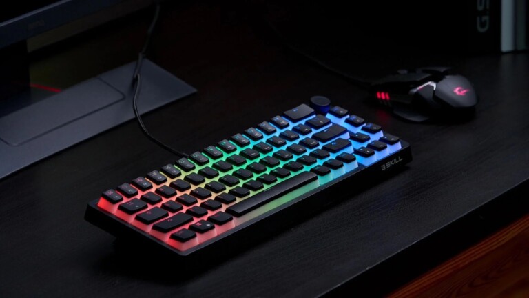 G.SKILL KM250 RGB compact mechanical <em class="algolia-search-highlight">keyboard</em> has a 67-key layout and small size