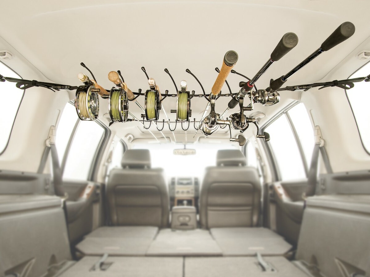 This fly rod system holds 7 rod and reel combinations