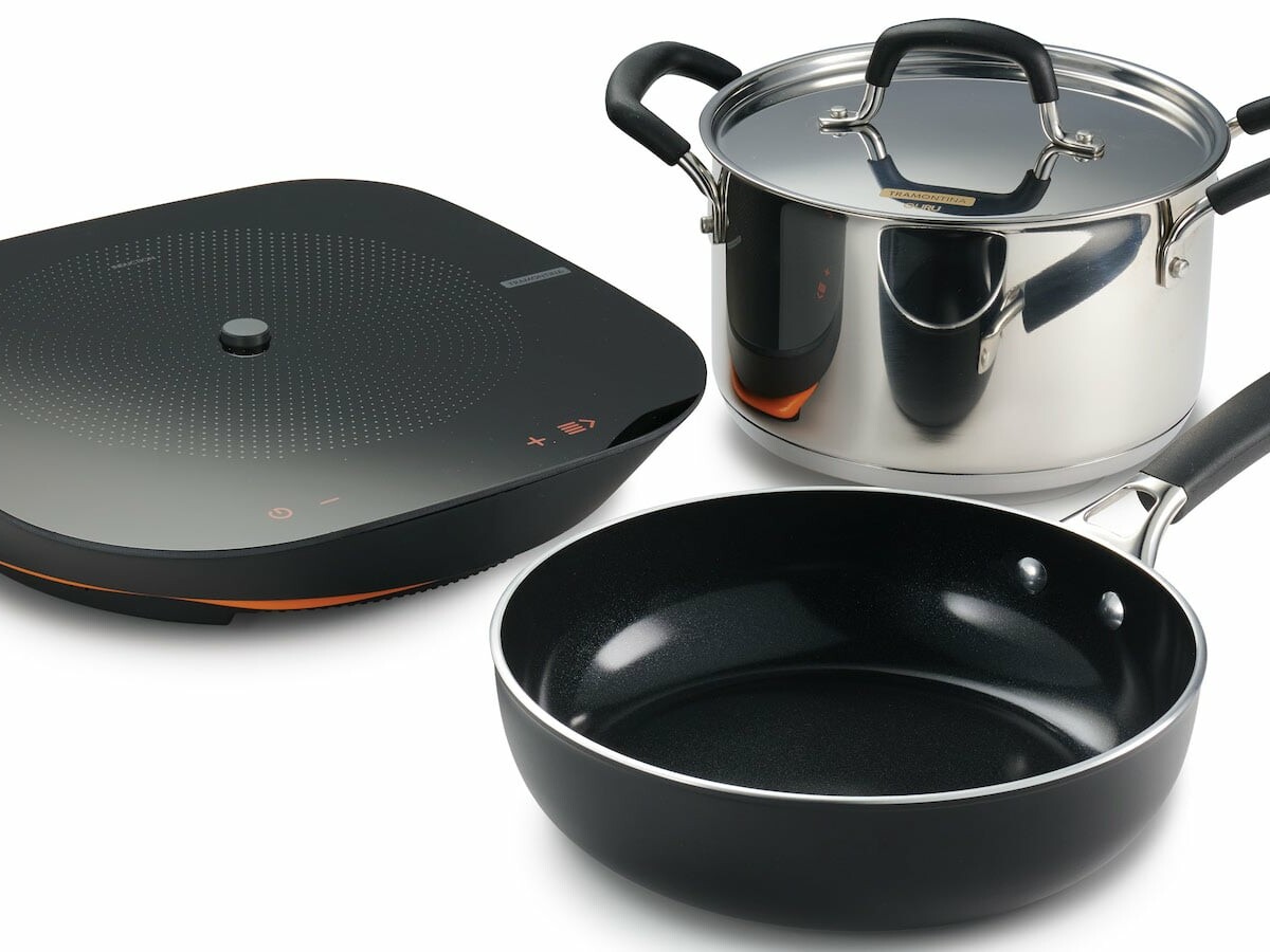 Tramontina Guru smart cooking system connects you to over 200 video