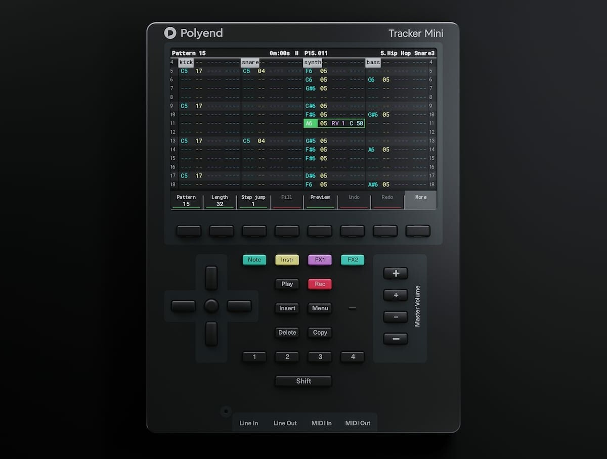 Polyend Tracker Mini portable audio workstation lets you create an