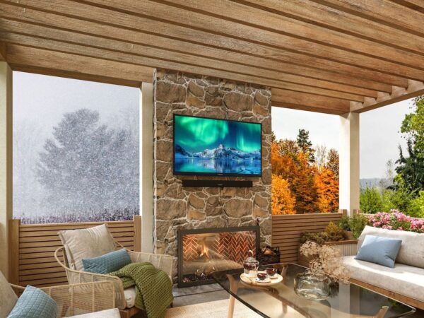 Furrion Aurora Sun 4K UHD LED outdoor smart TV is weatherproof and impressively bright