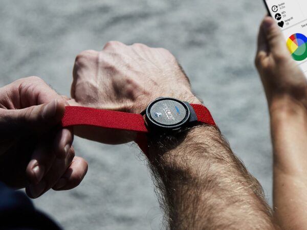 Myzone MZ-Switch heart rate monitor has 3 wear options—your chest, arm, or wrist