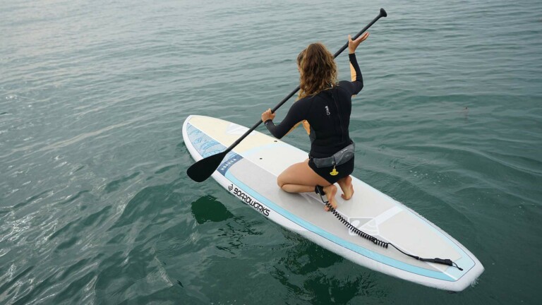 Boardworks Kraken all-water stand-up paddle board conquers waves with smoothness & ease
