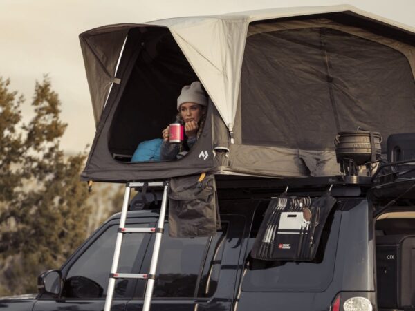 Dometic TRT 140 AIR inflatable rooftop tent is ultra sturdy and inflates at a single point