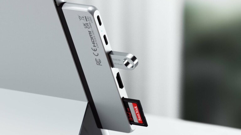 Satechi Dual USB-C Hub for Surface Pro 9 turns your tablet into a full workstation