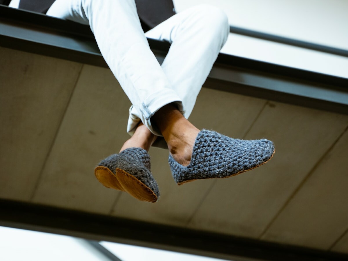 Kingdom of Wow Sustainable Barefoot Indoor Footwear is hand-crocheted from wool & bamboo Kingdom of Wow Sustainable Barefoot Indoor Footwear is hand-crocheted from wool & bamboo