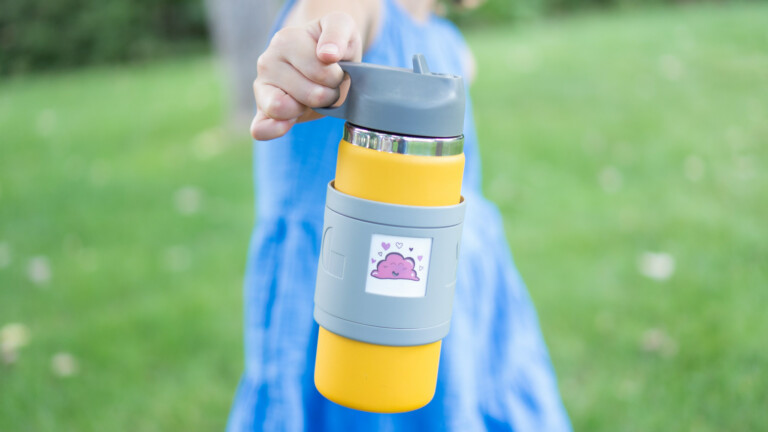 MoodMug kids’ emotional support water bottle helps children understand their emotions