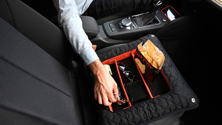 settle 9-in-1 car organizer accompanies you at home or on the go with its versatility