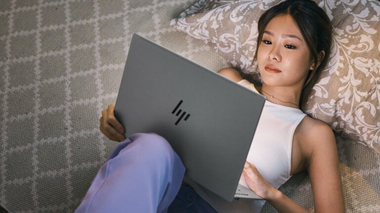 HP Pavilion Plus 14-inch AI Laptop is lightweight and has up to 13 hours of battery life