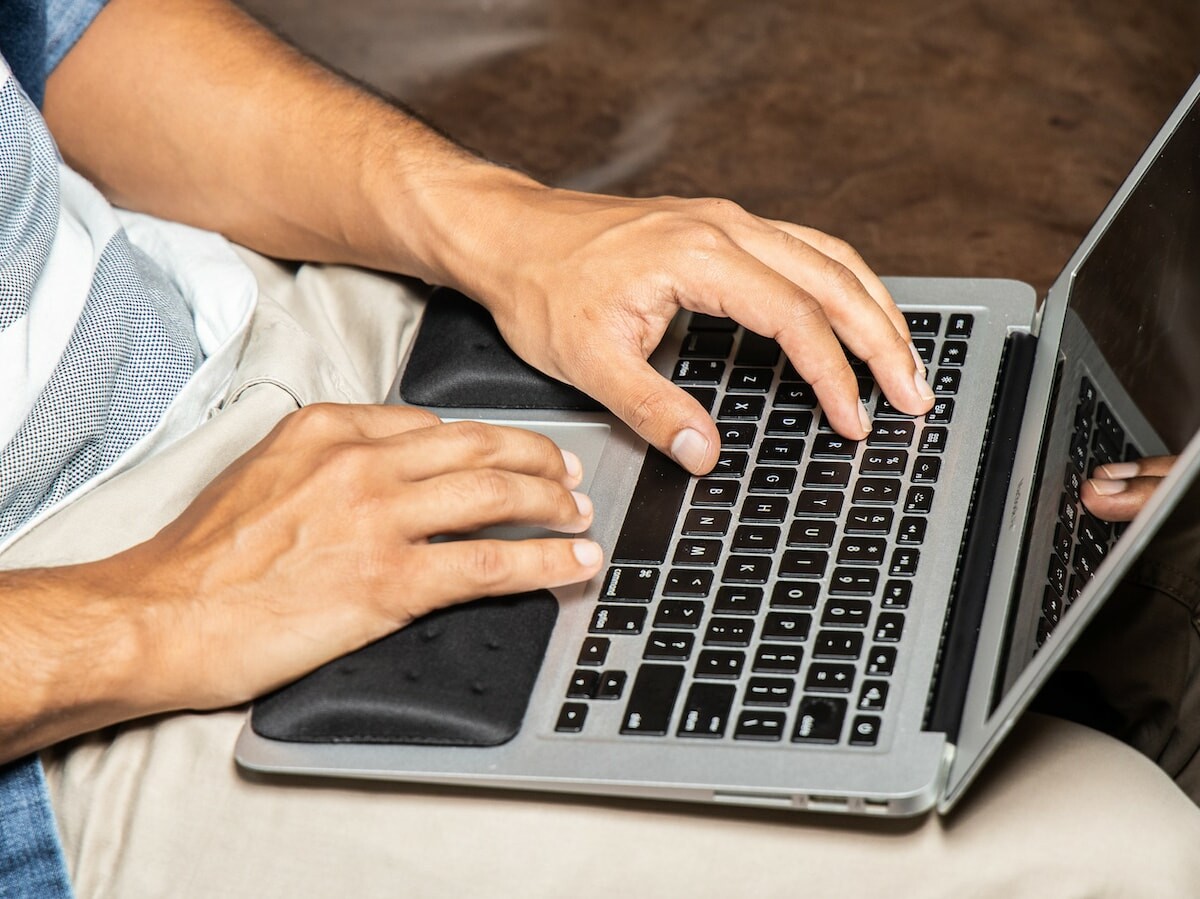 PostureUp WavePads wrist rests for laptops shape to fit your wrists for comfortable typing