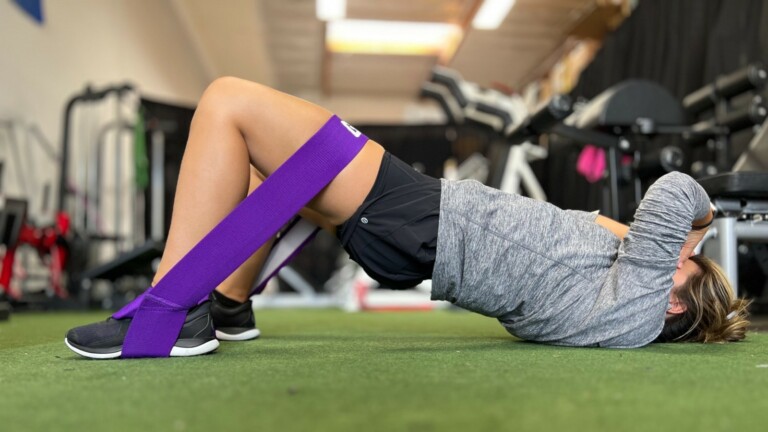Hip Thrust Resistance Band Glute Bridge Hip Thrust With Resistance