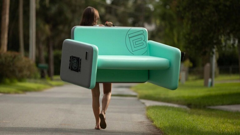 BOTE Inflatable Aero Couch portable sofa blows up so you can use it anywhere you go