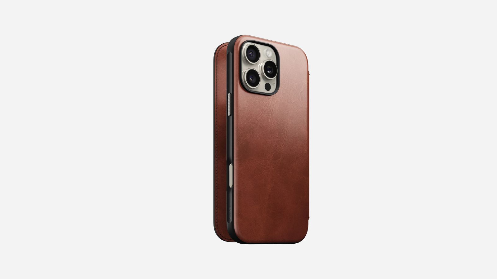 This leather folio for iPhone 16 is elegant and durable