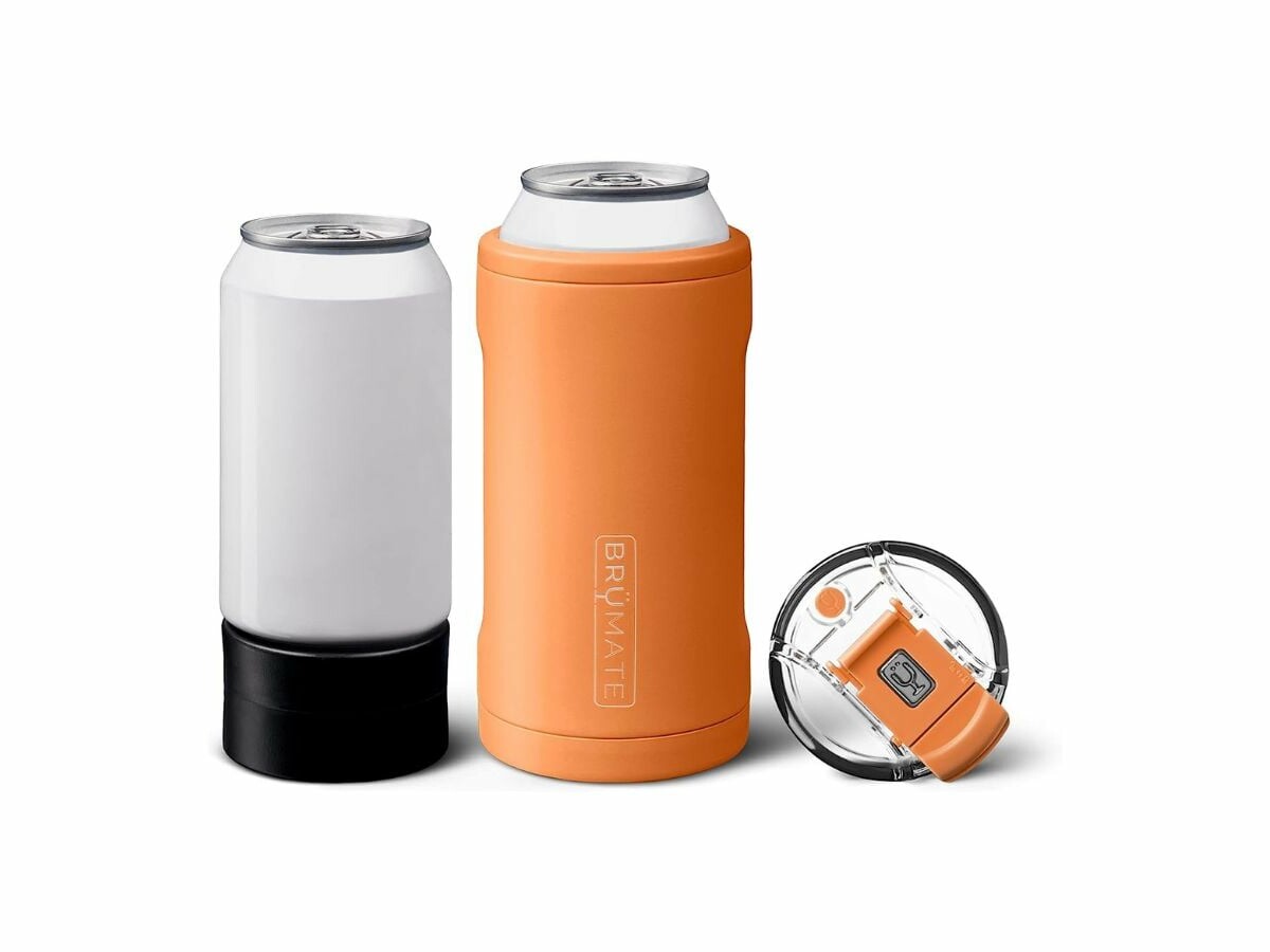 BrüMate Hopsulator Trio 3-in-1 insulated can cooler keeps your drink at an icy temperature BrüMate Hopsulator Trio 3-in-1 insulated can cooler keeps your drink at an icy temperature