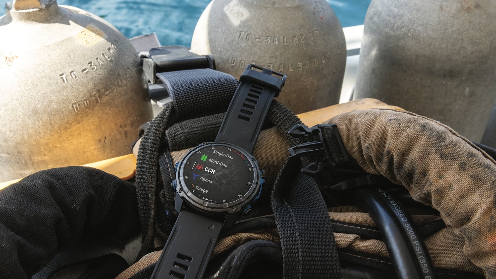 The Garmin Descent MK3 Dive Computer Series has sonar capabilities