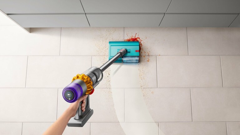 Dyson V15s Detect Submarine wet and dry vacuum cleaner washes various types of flooring